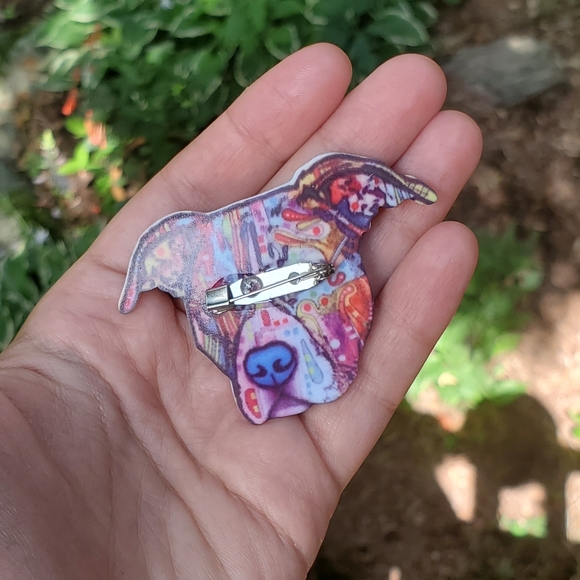 NWOT Pitbull Rainbow Pin - Picture 4 of 6